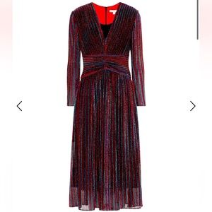 Jonathan Simkhai Metallic Striped Floor Length Dress Women’s Size 8